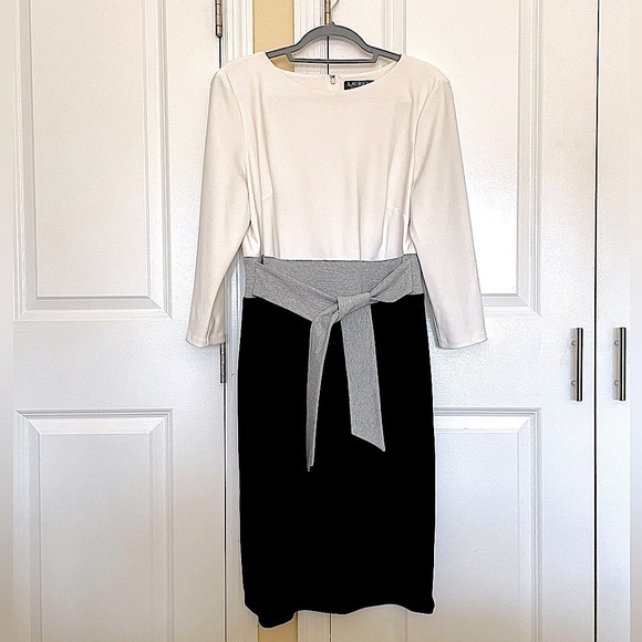 Ralph Lauren Classic Dress! Tie Waist Back or Front! Excellent Condition! Sz 14 - Picture 13 of 13